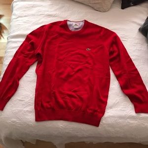 RED LACOSTE SWEATER
